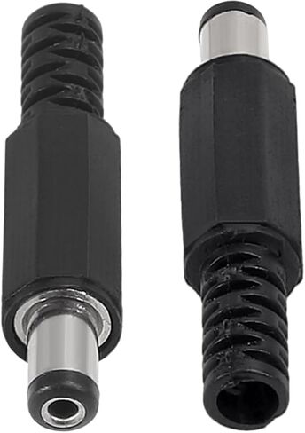 10pcs 5.5mm x 2.1mm DIY Male DC Power Plug Jack Solder Connector Adapter for Power Cable Repair in Saudi Arabia
