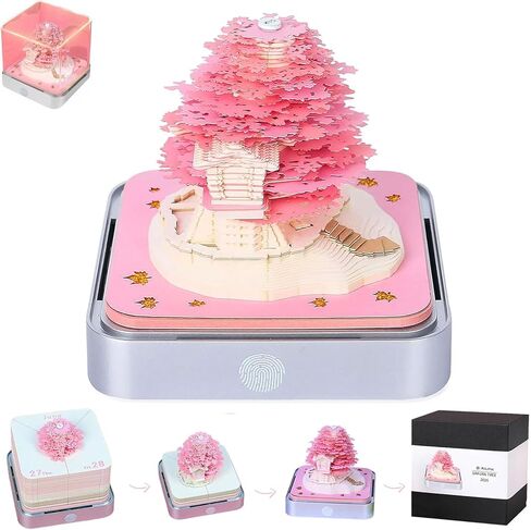 3D Calendar 2026, Time Piece Calendar 2026, Unique 3d Tear Away Memo Pad, Fun Art Desk Calendar, DIY Paper Carving 3d Notepad Gift for Christmas, New Year, Valentine in Saudi Arabia