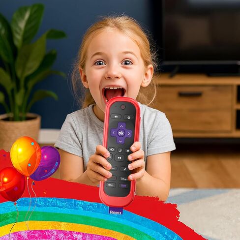 حافظة مكونة من 5 قطع لغطاء جهاز التحكم عن بعد Roku متوافق مع وحدة تحكم عصا التلفزيون Hisense وTCL، حافظة جلدية من السيليكون باللون الأزرق والأخضر والأرجواني والأحمر والأسود in Kuwait