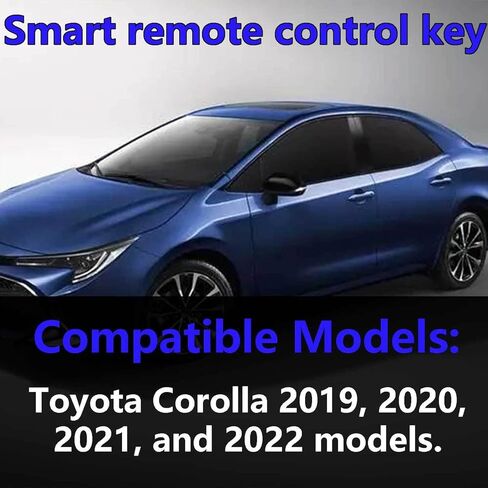 Smart Key for Toyota Corolla 2019-2022, Vehicle Proximity Smart Remote Control Key Fob Replacement for Corolla HYQ14FBN 8990H-02030 231451-2000,315MHz in Saudi Arabia