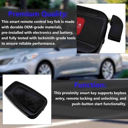 Smart Key for Toyota Corolla 2019-2022, Vehicle Proximity Smart Remote Control Key Fob Replacement for Corolla HYQ14FBN 8990H-02030 231451-2000,315MHz in Saudi Arabia