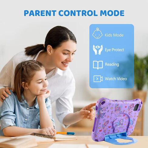 حافظة Unicorn REVVL Tab 2 5G 2025 مقاس 10.1 بوصة للأطفال والبنات الخفيفة EVA غطاء تابلت مناسب للأطفال مع مقبض ومسند للأطفال وغطاء كامل مقاوم للصدمات هدية للفتيات (DJS) in Kuwait