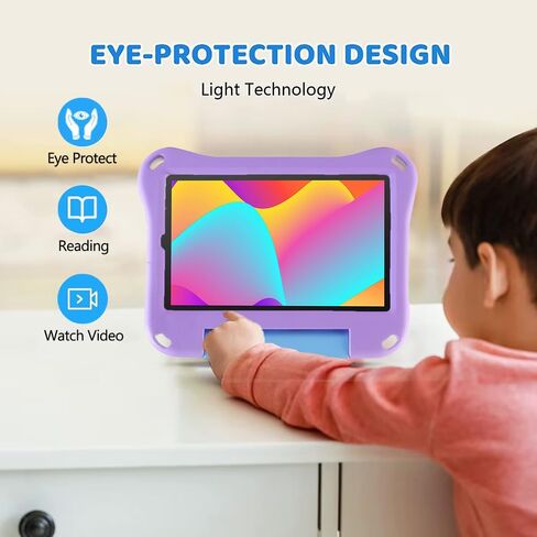 حافظة Unicorn REVVL Tab 2 5G 2025 مقاس 10.1 بوصة للأطفال والبنات الخفيفة EVA غطاء تابلت مناسب للأطفال مع مقبض ومسند للأطفال وغطاء كامل مقاوم للصدمات هدية للفتيات (DJS) in Kuwait