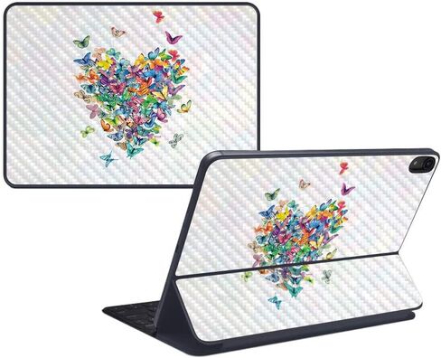MightySkins Carbon Fiber Skin for Apple iPad Pro Smart Keyboard 12.9" (2018) - Faith - Protective, Durable Textured Carbon Fiber Finish - Easy to Apply, Remove, and Change Styles - Made in The USA in Saudi Arabia