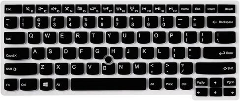 XSKN غطاء لوحة المفاتيح السيليكون الأسود لجهاز Lenovo ThinkPad E430،E430C،E435،E330،E335،E445،E435،S430،L330،T430U، ThinkPad T430،T430i،T430S،T530 US Layout in Kuwait