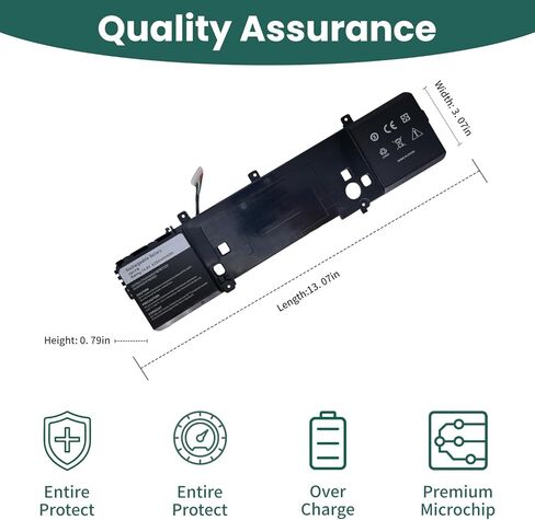 191YN استبدال بطارية الكمبيوتر المحمول Dell Alienware 15 R1 15 R2 ALW15ED-1828 1718 1728 ALW15CD-1718 1748 1848 ALW15ER-3718 1728 3228 2F3W1 410GJ 2F3W1 8NH55[14.8V 92 واط ساعي 】 in Kuwait