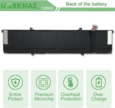 FZ06XL M47636-2C1 Laptop Battery fit for HP Envy 16-H 16-H0000 16-H0011TX 16-H0006TX 16T-F000 16-F0035NR Spectre x360 2-in-1 Spectre x360 Convertible series FZ06083XL M47636-2D1 83Wh 11.58V 6880mAh in Saudi Arabia