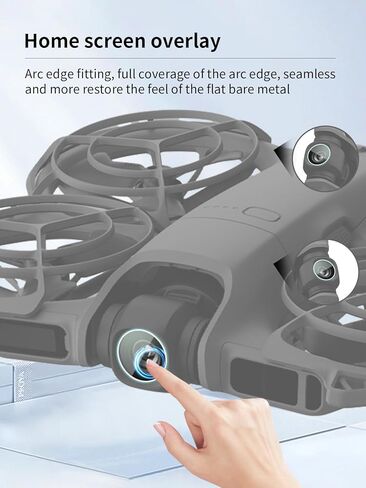 واقي عدسة الكاميرا لـ DJI Neo 2، مضاد للخدش 9H حساس للمس، خالٍ من الفقاعات، سهل التركيب، شفاف عالي الدقة، 3 عبوات. in Kuwait