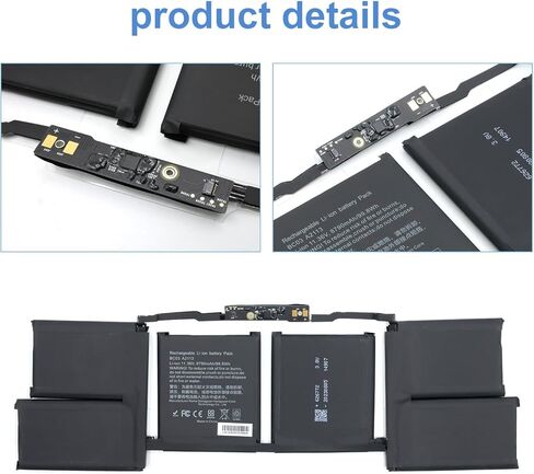 بطارية كمبيوتر محمول A2113 A2141 متوافقة مع جهاز MacBook Pro مقاس 16 بوصة A2141 (إصدار 2019) EMC 3347، تناسب MVVJ2xx/A MVVK2xx/A MVVL2xx/A MVVM2xx/A in Saudi Arabia