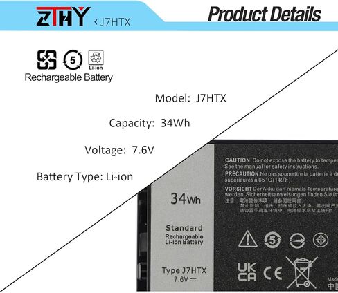 ZTHY 34Wh J7HTX 7XNTR استبدال بطارية Dell Latitude 7202 7212 7220 سلسلة الأجهزة اللوحية الوعرة 2JT7D 02JT7D FH8RW J82G5 VW5Y4 451-BBOR 451-BCCO 451-BCDH T03H T03H001 T03H002 7.6V 4342 مللي أمبير in Saudi Arabia