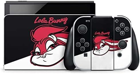 ملصق ألعاب Skinit متوافق مع Nintendo Switch OLED (2021) - تصميم Looney Tunes Lola Bunny المرخص رسميًا in Kuwait