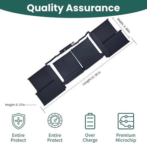 A2113 A2141 Battery Replacement for MacBook Pro 16 Inch A2141 Retina Series (Year 2019 2020) (EMC 3347, MVVL2 MVVL2LL/A MVVM2 MVVM2LL/A MVVJ2 MVVJ2LL/A MVVK2 MVVK2LL/A [11.36V 99.8Wh] in Saudi Arabia