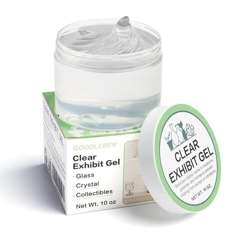 Clear Exhibit Gel 6 oz, Removable Adhesive Gel for Museum & Home Collections, Invisible Reusable Museum Exhibit Putty for Glass, Ceramic, Crystal, Non-Toxic in Saudi Arabia