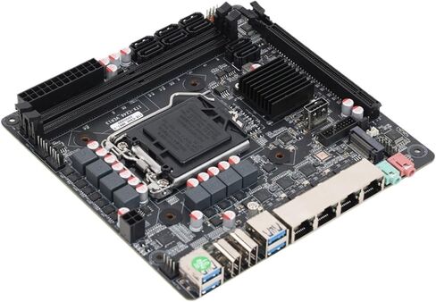 C246 NAS Motherboard i219 Gigabit LAN with 3*i226 2.5G LAN 2*DDR4 Slot 3*M.2 PCIE X16 Slot Support E-2100/2200(Used E-2244G,None) in Saudi Arabia