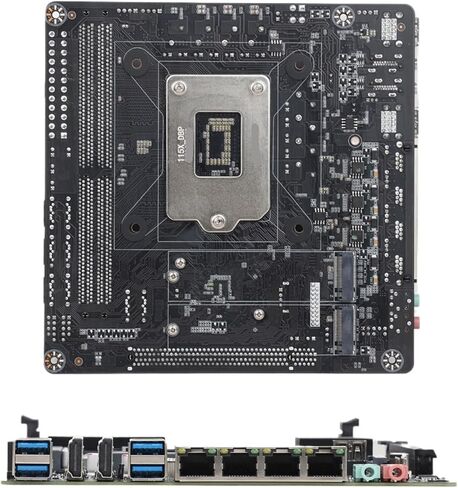 C246 NAS Motherboard i219 Gigabit LAN with 3*i226 2.5G LAN 2*DDR4 Slot 3*M.2 PCIE X16 Slot Support E-2100/2200(Used E-2244G,None) in Saudi Arabia
