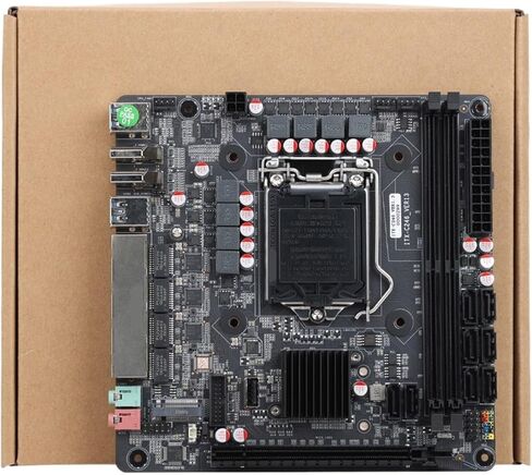 C246 NAS Motherboard i219 Gigabit LAN with 3*i226 2.5G LAN 2*DDR4 Slot 3*M.2 PCIE X16 Slot Support E-2100/2200(Used E-2244G,None) in Saudi Arabia