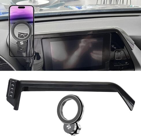 Car Magnetic Phone Mount for Toyota Highlander 2014 2015 2016 2017 2018 2019 Auto Interior Accessories Best Cellphone Holder Mobile Cradle Cell Phones Navigation Charging Screen Stand Accessory in Saudi Arabia