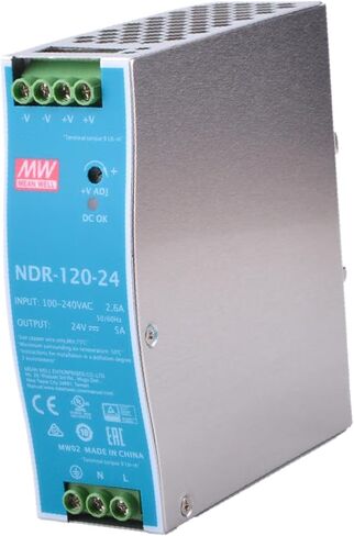 GFZ NDR-120-24 24V 5A 120W تحويل التيار الكهربائي AC إلى DC محول للمعدات الصناعية وإضاءة LED وأنظمة الدوائر التلفزيونية المغلقة in Kuwait