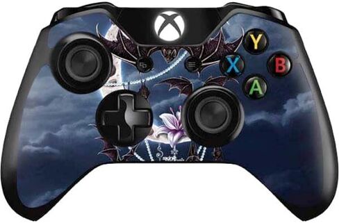 Skinit Decal Gaming Skin Compatible with Xbox One Controller - Officially Licensed Sarah Richter Gothic Moon with Bats and Flowers by Sarah Richter Design in Saudi Arabia