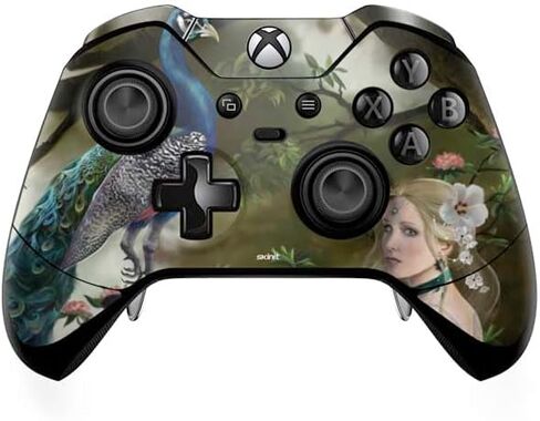 Skinit Decal Gaming Skin Compatible with Xbox One Elite Controller - Officially Licensed Nene Thomas Woman with Peacocks by Nene Thomas Design in Saudi Arabia