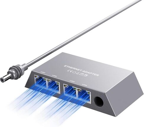 لمحول Starlink Gen3/Mini Ethernet مع 4 منافذ RJ45، منافذ متعددة لمحول Starlink Ethernet مع شبكة خارجية سلكية in Kuwait