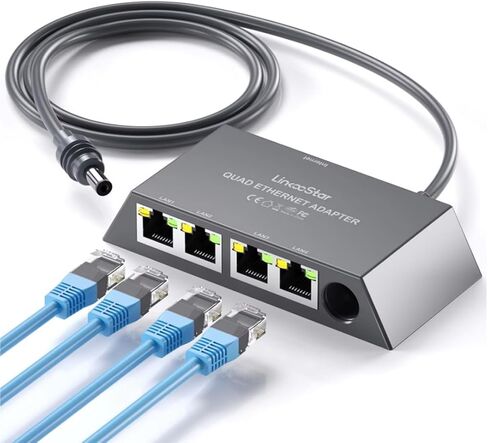 لمحول Starlink Gen3/Mini Ethernet مع 4 منافذ RJ45، منافذ متعددة لمحول Starlink Ethernet مع شبكة خارجية سلكية in Kuwait