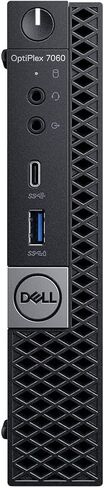 كمبيوتر Dell OP7060MFFJW1Y4 OptiPlex 7060 Micro PC مزود بمعالج Intel Core i7-8700T بسرعة 2.4 جيجا هرتز سداسي النواة وذاكرة وصول عشوائي سعتها 16 جيجابايت ومحرك أقراص SSD سعة 256 جيجابايت ونظام التشغيل Windows 11 Pro 64 بت (متجدد) in Kuwait