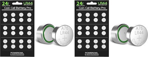 POWEROWL 24 x LR44 بطاريات، عالية السعة AG13 357 303 SR44 L1154F A76 بطارية قلوية متميزة 1.5 فولت بطاريات خلوية على شكل عملة معدنية in Kuwait