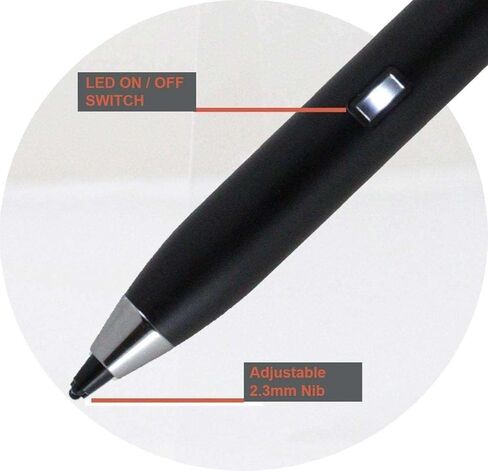 Broonel Black Fine Point Digital Active Stylus Pen Compatible with The Fire Tablet with Alexa, 8" Display, 8 GB, Black, Blue, Magenta, Tangerine in Saudi Arabia