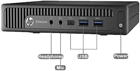 HP EliteDesk 800 G2 Desktop Mini,6th Gen Intel i5,16GB DDR4 RAM,512GB SSD,Windows 11 Pro(Renewed) in Saudi Arabia