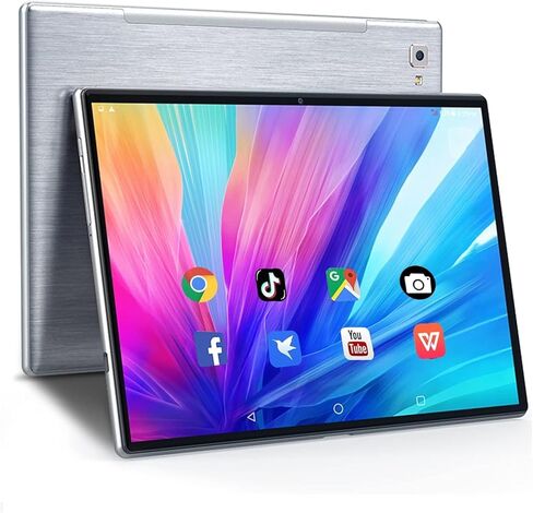 كمبيوتر محمول FHD مع شاشة تعمل باللمس، كمبيوتر لوحي 2 في 1 10.1 بوصة Android 10.0GMS، ذاكرة وصول عشوائي 4 جيجابايت، ذاكرة تخزين داخلية 64 جيجابايت كمبيوتر لوحي مع لوحة مفاتيح، قلم، بطارية 5000 مللي أمبير، تابلت خلوي 4G مع فتحة بطاقة Sim مزدوجة in Kuwait