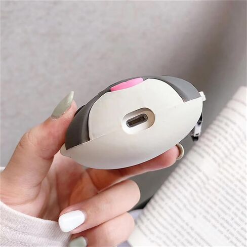 for AirPods 4 Case Cute,Funny 3D Cartoon Anime Animals Creative Design,Kawaii Silicone Soft Shell Earbuds Protective Cover for Girls Boys (C) in Saudi Arabia