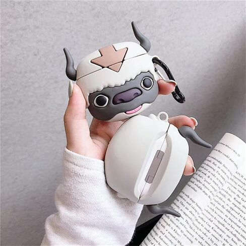 for AirPods 4 Case Cute,Funny 3D Cartoon Anime Animals Creative Design,Kawaii Silicone Soft Shell Earbuds Protective Cover for Girls Boys (C) in Saudi Arabia