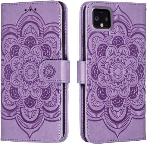 for Google Pixel 4 Case Wallet with Card Holder Kickstand Magnetic Soft Leather Flip Fold Case for Google Pixel 4 Cover (Purple) in Saudi Arabia