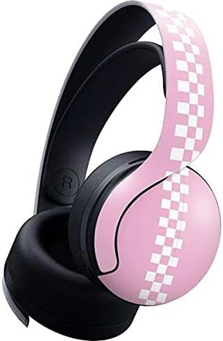 Skinit Decal Gaming Skin Compatible with Pulse 3D Wireless Headset for PS5 Originally Designed Pink Checkerboard Design in Saudi Arabia