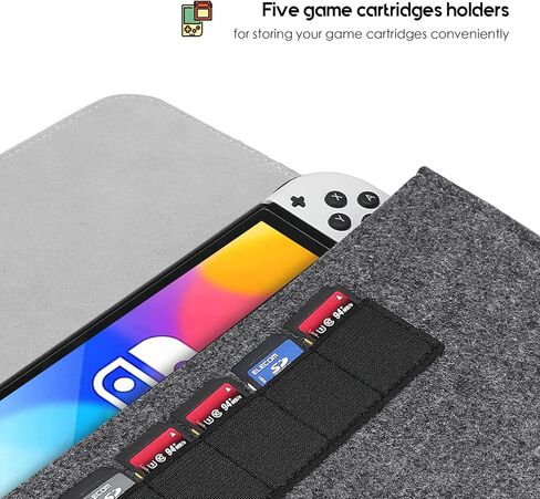 ProCase [3 Pack] Screen Protector Compatible with Nintendo Switch OLED 2021 Bundle with Carrying Case for Nintendo Switch OLED Model & Nintendo Switch in Saudi Arabia