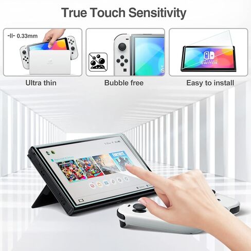 ProCase 3-Pack Screen Protector for Nintendo Switch OLED 2021 with Carrying Case in Saudi Arabia