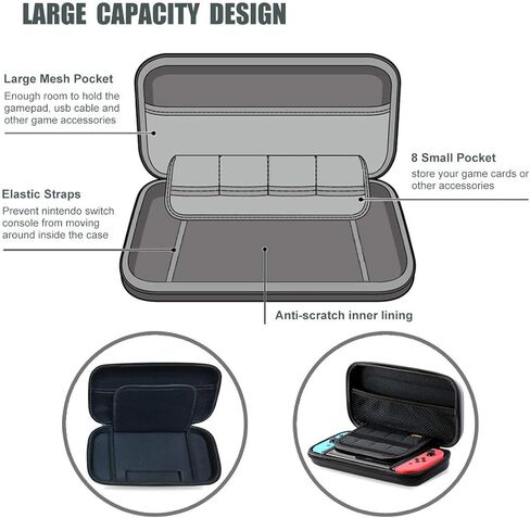 ProCase 3-Pack Screen Protector for Nintendo Switch OLED 2021 with Carrying Case in Saudi Arabia