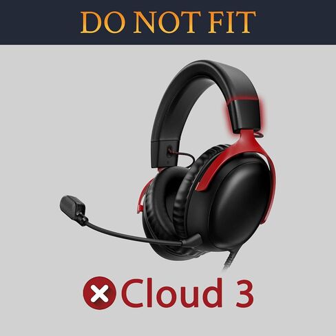 SOULWIT مزلقات غطاء جانبي لعصابة الرأس مطورة لسماعات HyperX Cloud 1/2/Pro/Core/2 Core/Alpha/Alpha S/Alpha Pro/CloudX، ملحقات طقم إصلاح بديلة للأغطية الطرفية المستديرة - أسود in Saudi Arabia