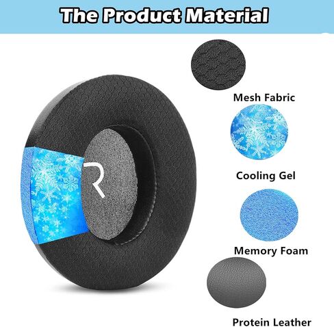 Cooling Gel Earpads Headband Cover Replacement Compatible with Sennheiser HD280/HD280-13/HD280-Pro/HD281/HMD280/HMD280 Pro/HMD280-13/HMD281/HMD281 Pro Headset Ear Pads Head Band Cover Cushions in Saudi Arabia