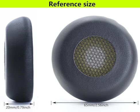 وسائد أذن بديلة متوافقة مع سماعات Jabra Evolve 75 75+ 75 UC/75 MS من الجلد البروتيني الناعم مع وسادات أذن بديلة من إسفنج الذاكرة لملحقات الإصلاح - أسود in Saudi Arabia