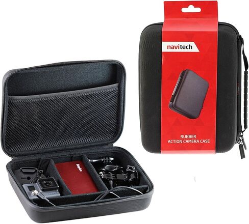Navitech Black Shock Proof Action Camera Case/Cover for The AEDILYS 4K HD Action Camera in Saudi Arabia