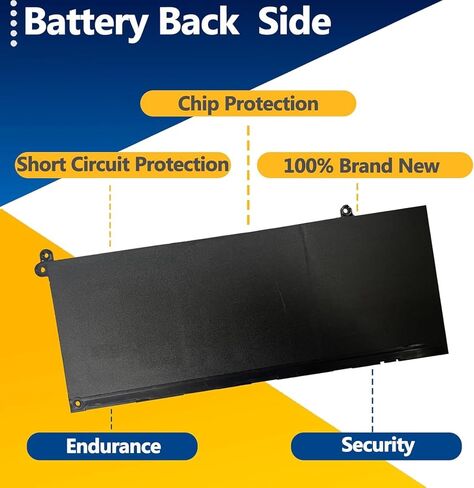 G91J0 41Wh Battery Replacement for Dell Latitude 3520 3420 3330 3320 Inspiron 5518 5515 5510 5410 5310 3530 3525 3515 3511 3510 Vostro 5625 5620 14 Plus 7415 7420 2-in-1 Series 11.25V 3467 in Saudi Arabia