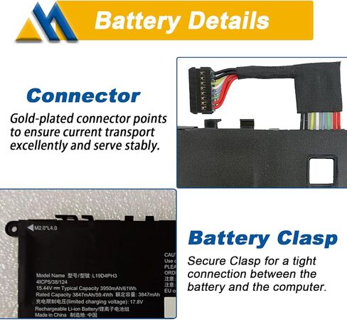 L19D4PH3 L19M4PH3 Laptop Battery Replacement for Lenovo ideapad Yoga Slim 7 Pro-14ITL5 Series 15.44V 61Wh in Saudi Arabia