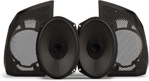مجموعة الصوت Rockford Fosgate HD24-STG3 Stage-3: مكبرات صوت علوية مقاس 6.5 بوصة، ومكبرات صوت Baglid مقاس 6 × 9 بوصة، ومضخم صوت A2B رباعي القنوات بقدرة 1000 وات ومجموعة تثبيت لدراجات نارية مختارة من طراز Harley-Davidson Touring 2024+ in Saudi Arabia