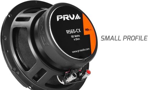 PRV AUDIO 6.5 Inch 2-Way Car Coaxial Speakers 160 Watts per Pair 4 Ohm RS65-CX, Premium Speaker Built-in Neodymium Tweeters with Grill Included - Great for Car Stereo Sound System (Pair) in Saudi Arabia