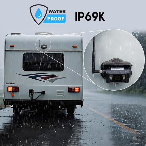 شاشة Haloview Byte Tango BT10 اللاسلكية مقاس 10 بوصات 1080P مرآة الرؤية الخلفية Dashcam نظام الكاميرا الاحتياطية-BT10 in Kuwait