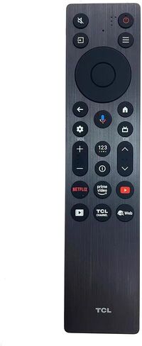 استبدال جهاز التحكم عن بعد للتلفزيون الصوتي NTQinParts لـ TCL 65QM8K 65 بوصة، 75QM8K 75 بوصة، 85QM8K 85 بوصة، 98QM8K 98 بوصة QM8K Series QD-Mini LED 4K UHD تلفزيون ذكي in Saudi Arabia