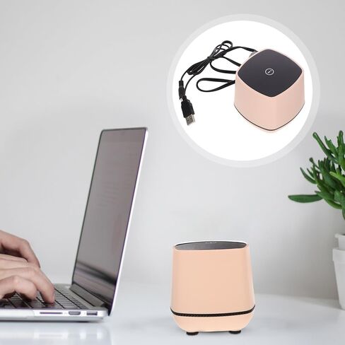 مكبر صوت صغير محمول للكمبيوتر المكتبي يعمل بمنفذ USB، مكبر صوت ستيريو صغير سلكي مع صوت جهير للكمبيوتر المحمول والكمبيوتر اللوحي والمكتب والاستخدام المنزلي، تصميم ذهبي مدمج مع التحكم في مستوى الصوت in Kuwait