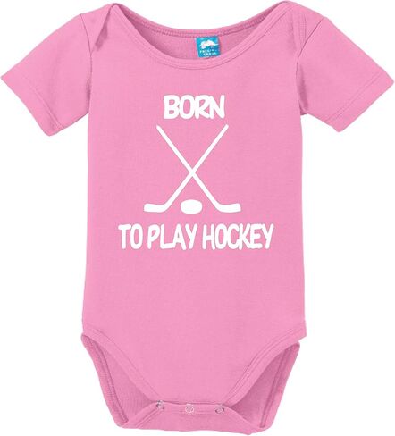 Born to Play Hockey Printed Infant Bodysuit Baby Romper in Saudi Arabia